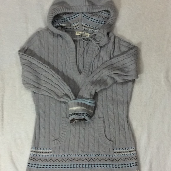 GRAY SWEATER HOODIE - Picture 2 of 12